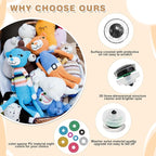 160Pcs Large Safety Eyes Glitter Plastic Craft Crochet Dolls Eyes - Image 3