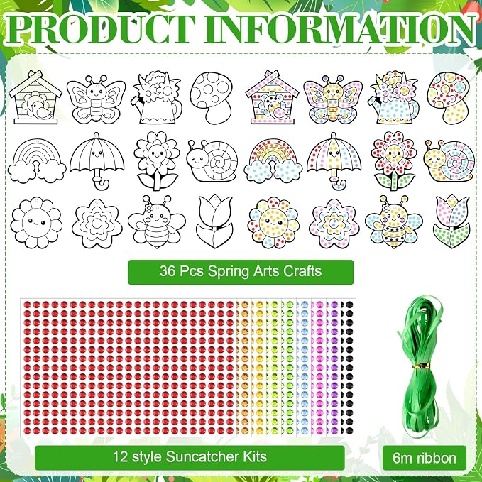 WinnerWhy 36 Sets Summer Diamond Painting Kits DIY Hanging Diamond Art Summer - Image 3