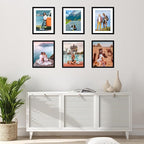 FIXSMITH 8x10 Picture Frame Set of 6, Display Pictures 5x7 - Image 6