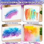 100Sheets Newbested White Watercolor Paper Cold Press Cut Bulk Pack - Image 4