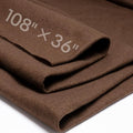 Chocolate Brown Fabric Sheet 108" X 36", 1.4mm Thick Large Soft Durable by MITINU
