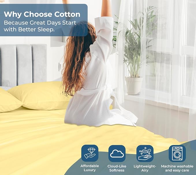 Royale Linen 100% Organic Cotton California King Flat Sheet Only - Image 7