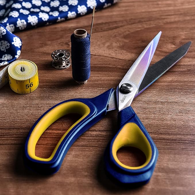 LIVINGO 8.5” Premium Fabric Scissors, Heavy Duty All-Purpose Titanium Coating - Image 6