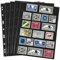 Cindeer 20 Sheets Stamp Pages Collector Album Binder Standard 9 Hole Binder by Cindeer