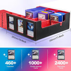 UAONO Card Storage Box for Trading Cards, 1800+ Commander Deck Box for MTG - Image 4