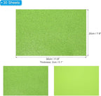 PATIKIL 30Sheets Grass Green EVA Glitter Foam Sheet 11.8 x 7.9 Inch 2mm Thick - Image 2
