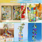 36 Sheets Opaque Stained Glass Bulk Variety Pack, 4 x 6 Inch Mosaic Glass Tiles - Image 7