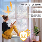 Rainbow Floral Light Effects Window Privacy Film by Artscape - Image 8