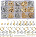 Key Chain Keychain Making Kit Accessories 540pcs Gold and Silver Bag Charm Clip by eswala