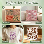 Texture Stencils for Crafts Reusable 12Pcs Stencils | DIY Art Painting Stencil - Image 5