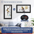 JupDec 11 × 22 Up to 13 × 24 Newspaper Frame, Premium Wood Display Case - Image 4
