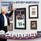 JupDec 11 × 22 Up to 13 × 24 Newspaper Frame, Premium Wood Display Case - Image 5
