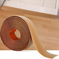 16.4Ft Floor Transition Strip Self Adhesive Vinyl Cover Floor Strip Flat Divider Transition Strip Wood Grain Design for Laminate Floor Gaps and Doorway Transitions (16.4Ft x 2 Inch, Light Brown)