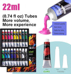 koseibal Acrylic Paint Set for Kids, Art Painting Supplies Kit - Image 3