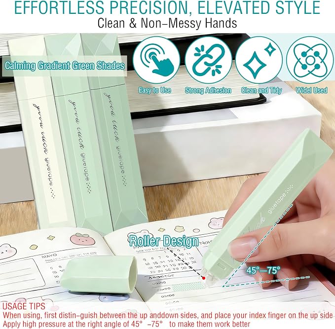 4Pack Double Sided Tape Pen, Scrapbook Supplies, Scrapbooking Double Sided Tape - Image 3