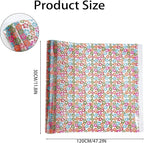 Flower Printed TPU Jelly Faux Leather Fabrics, 11.8 x 47.2 Inch Clear TPU Vinyl - Image 2