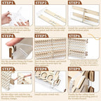 Colingmill Wooden Paint Organizer Storage Rack, 108 Holes Miniature Model Paint - Image 6