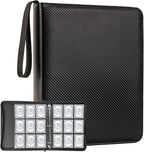 9 Pocket Card Binder, Premium Zip Trading Top Loader Binder, 720 Double Sided by Hijvxk