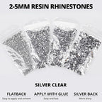 30200Pcs Silver Clear Rhinestones - Image 3