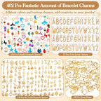 Modacraft 302Pcs Charms for Jewelry Making, Bulk Assorted, KC Gold, For DIY - Image 3