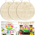 Large Size 12" Wooden Spring Ornaments to Paint, Flower Wooden DIY Blank by Sophena