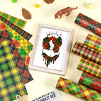 Tintnut African Plaid Permanent Vinyl, waterproof, easy peel & stick, works - Image 7