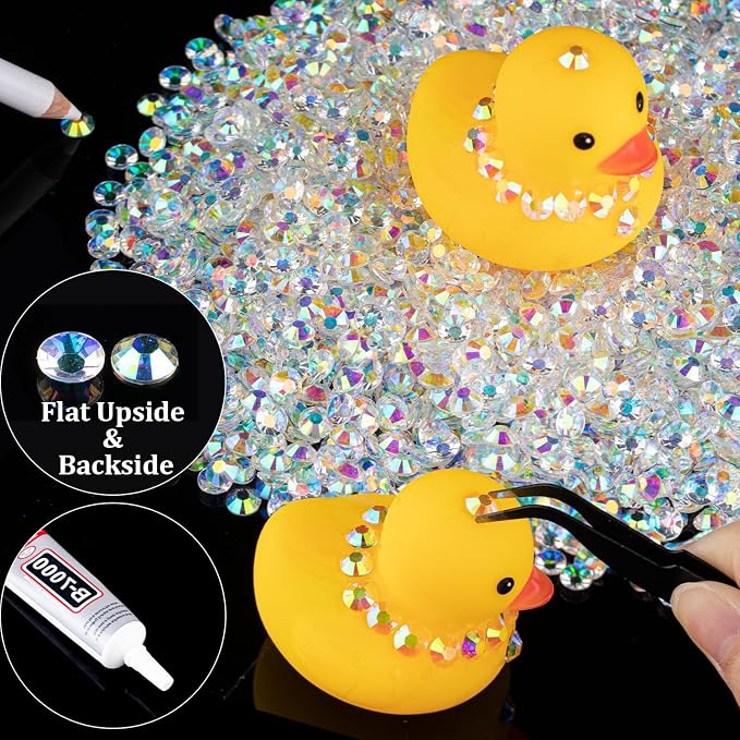 4000pcs 4mm Resin Rhinestones Bulk, Transparent AB Flatback Round Jelly - Image 5