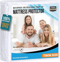 Twin Size Mattress Protector Waterproof, Premium 200 GSM Terry Mattress Cover by UTOPIABEDDING