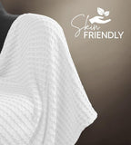 Utopia Bedding White 100% Cotton Waffle Blanket 300 GSM Soft Lightweight - Image 7