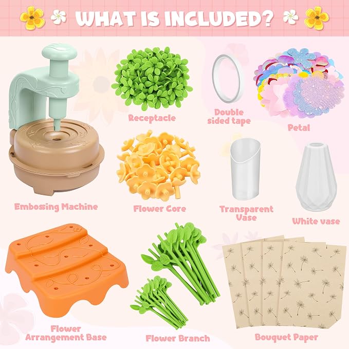 Fabric Flower Bouquets Toys, DIY Craft Kits Toys - Image 3