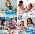 TingingYuli Friendship Bracelet Making Kit, 3-Layer Storage Box, Gift 6-12 | - Image 4