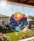 Acrylic Puzzle Suncatcher, Moon Canyon Sun Catcher - Image 2