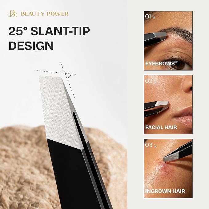 Beauty Power Tweezers for Women Facial Hair: Ultra Precision Tweezers for Women - Image 2
