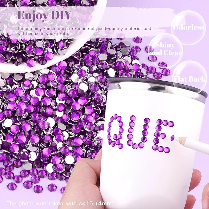 8000PCS 3mm Resin Rhinestones Bulk - Image 4