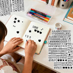 Letter Stickers 0.5 inch, Self-Adhesive Vinyl Waterproof ABC Letter Stickers - Image 4