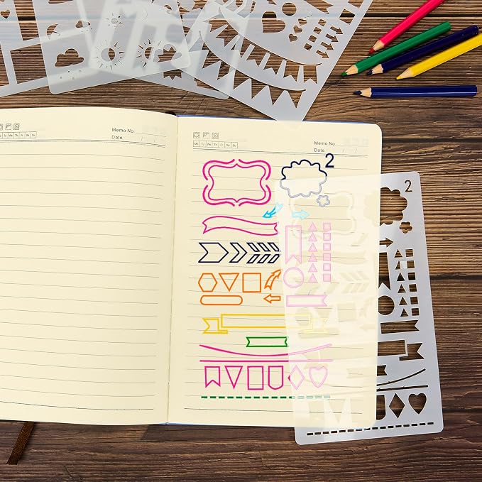 24-Piece Journal Stencils, Planner Stencils Templates - Image 7