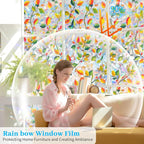 Window Privacy Film Stained Glass Rainbow Window Film - Image 2