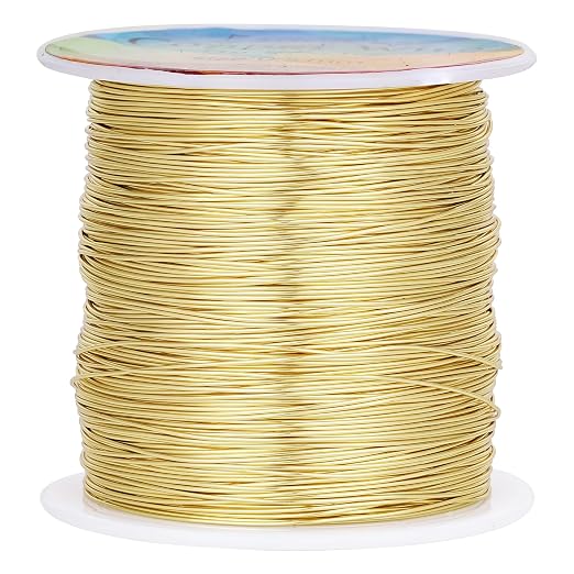 203 Feet Tarnish Resistant Copper Wires 24 Gauge/0.5mm Jewelry Craft Wires by CREATZONE
