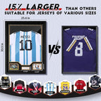 JupDec Jersey Frame Display Case 2 Pack, Large Clear Acrylic Shadow Box - Image 4