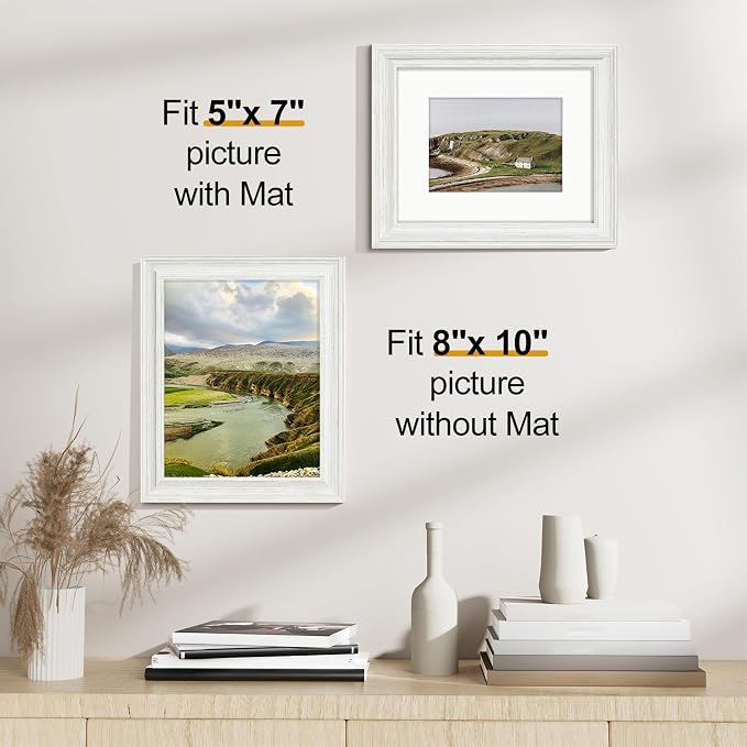 Vittanly 8x10 Picture Frames Set of 2, Ornate Vintage Photo Frame - Image 3