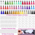 Acrylic Blank Keychains, Shynek Clear Keychain Blanks - Image 2