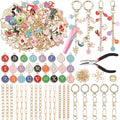 selizo 263Pcs Charms Lip Gloss Keychain Making Kit, DIY Craft Supplies by selizo