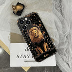ZHEGAILIAN Case for iPhone 16 Pro, Galaxy Lion Gold Durable Shockproof Silicone - Image 6