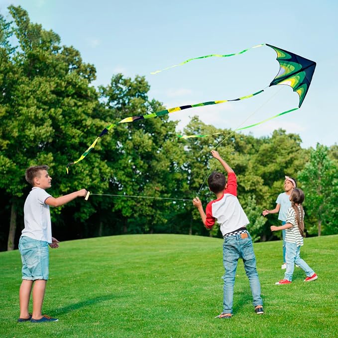 Kite, Large Delta Kites for Kids and Adults, Durable Multifunctional Beach Kite - Image 6