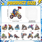 120pcs Motorcycle Avatar Cutouts Motorcycle Bulletin Board Decorations Back to - Image 2