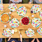 96Pcs So Long School Hello Summer Party Decoration Colorful Sun Popsicle Plates - Image 8