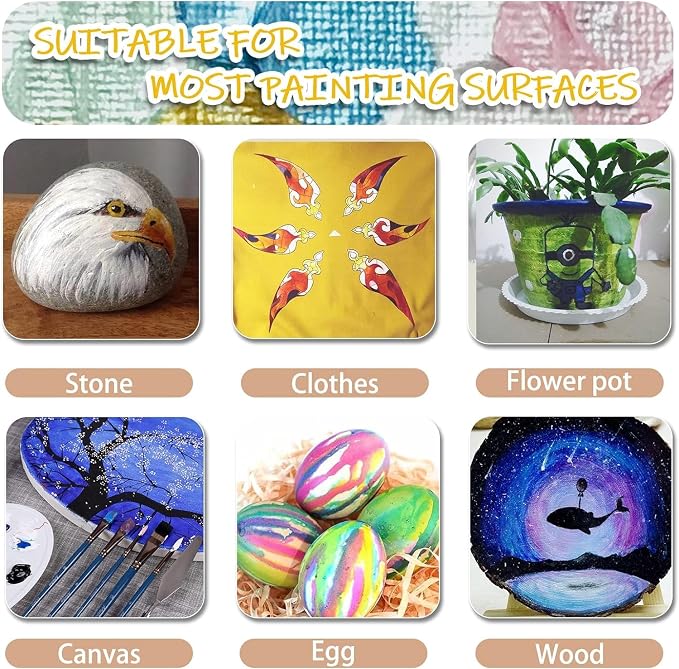 Artecho Mars Black Acrylic Paint 500ml / 17oz Large Bottle | Semi Glossy Finish - Image 5