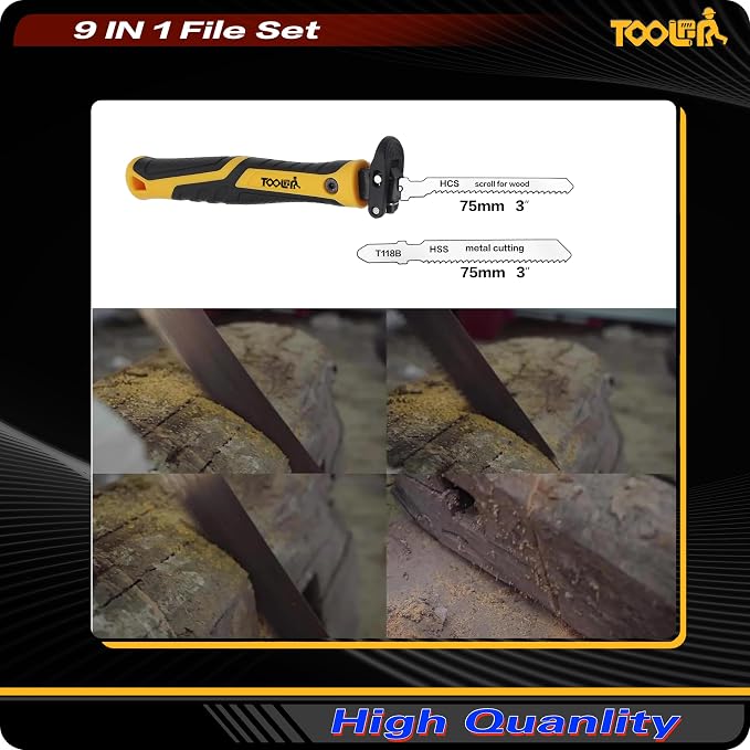 TOOLAN: 8-In-1 Needle File & Saw Set - Image 6
