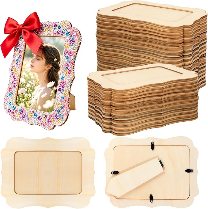 VOKOY 45 Pack DIY Wooden Picture Frames by VOKOY