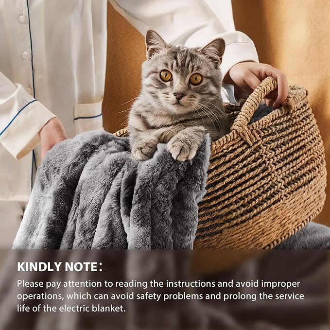 Homemate Electric Heated Blanket Full Size - Image 6